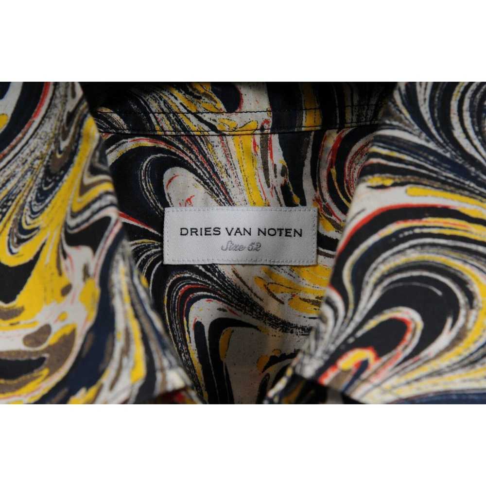 Dries Van Noten Abstract Print Black Tan Mosaic B… - image 5