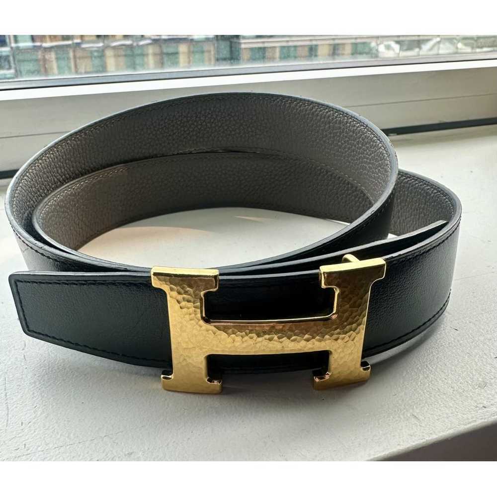 Hermès H leather belt - image 7