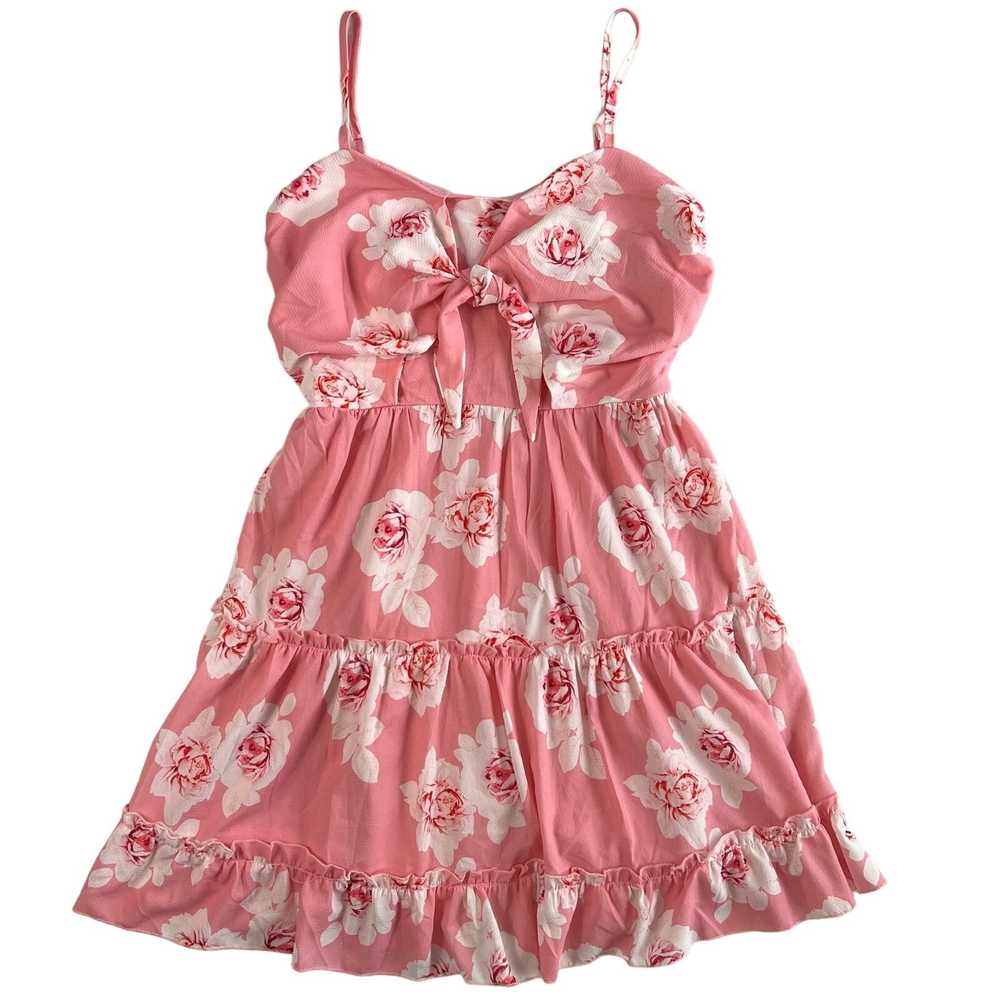 Other Women's Small Pink Floral Summer Dress Adju… - image 2