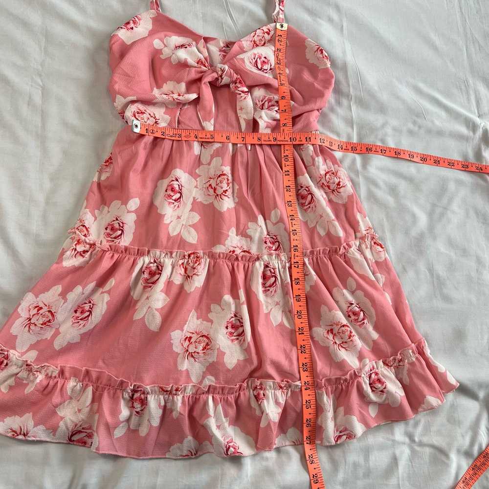 Other Women's Small Pink Floral Summer Dress Adju… - image 4