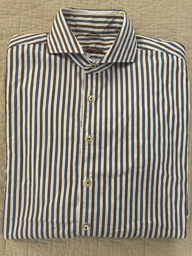 Strenstroms Bold Stripe Cutaway Collar Shirt