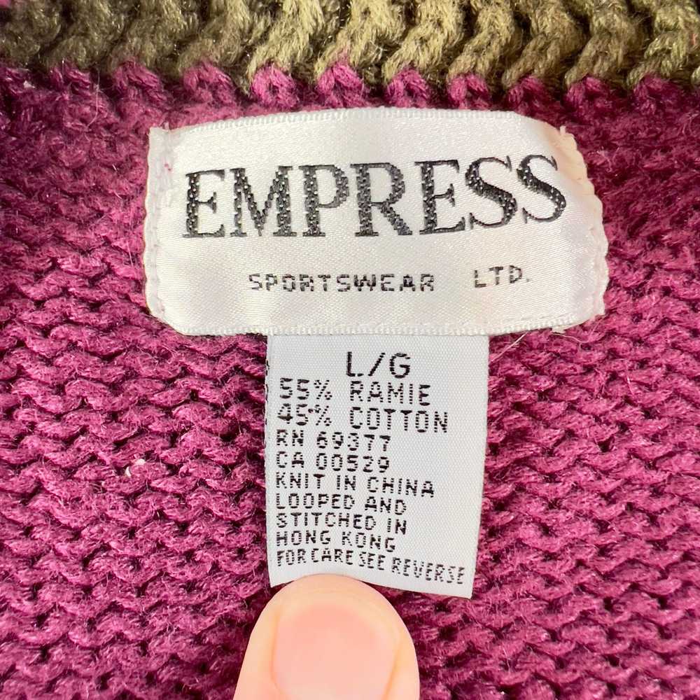 1 Empress Sportswear LTD Cardigan Sweater Woman L… - image 2