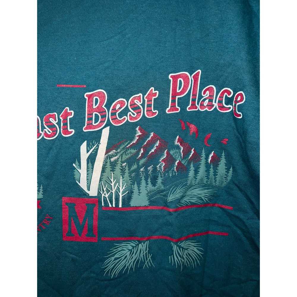 Jerzees 90s Vintage Last best Place Green AZ Test… - image 3