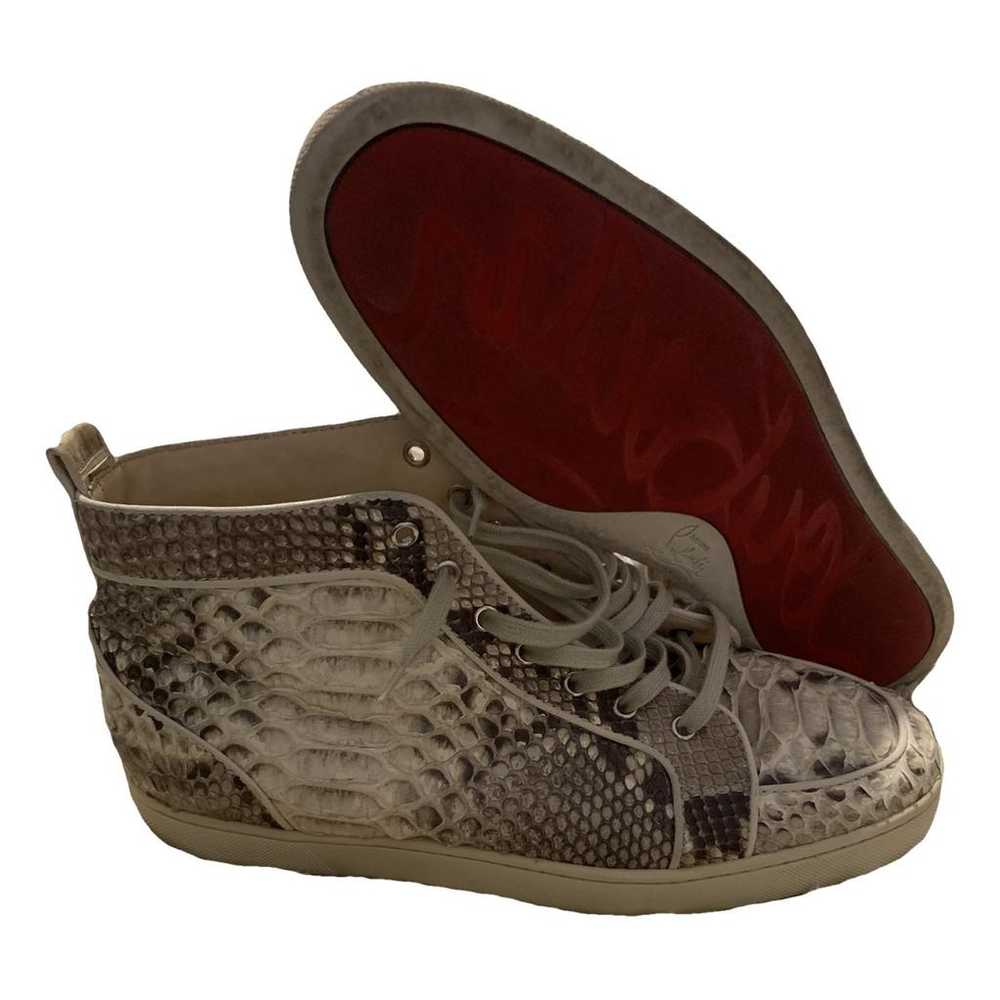 Christian Louboutin Louis python high trainers - image 1