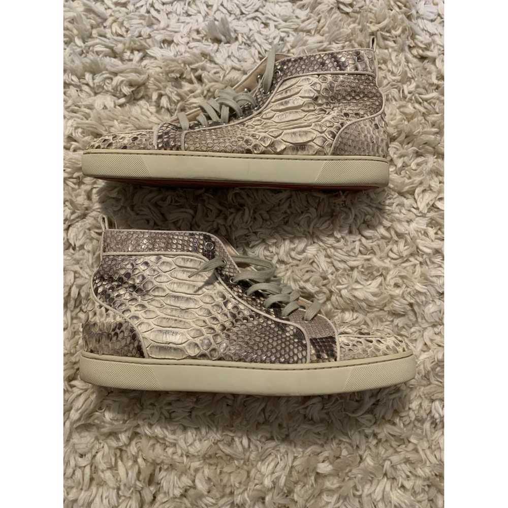 Christian Louboutin Louis python high trainers - image 2