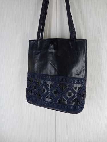 jean paul gaultier 00ss レザー　トート Jean Paul GAULTIER メタルプレートレザートートバッグ ジャン