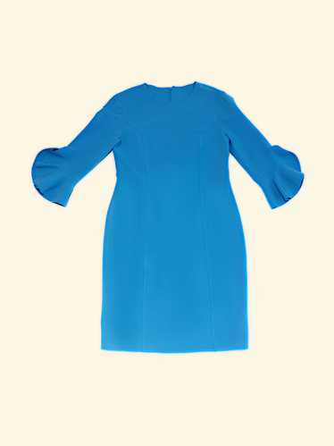 Michael Kors Cerulean Ruffle-Sleeve Mid Length Dre