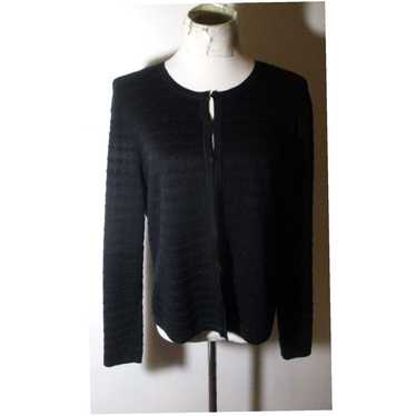 Brooks Brothers Luxurious Black Tight Knit Cardig… - image 1