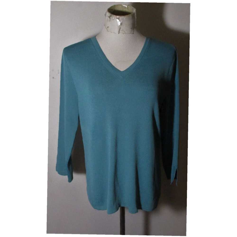 Pendleton Green Nylon Blend Stretch Top for Women… - image 1