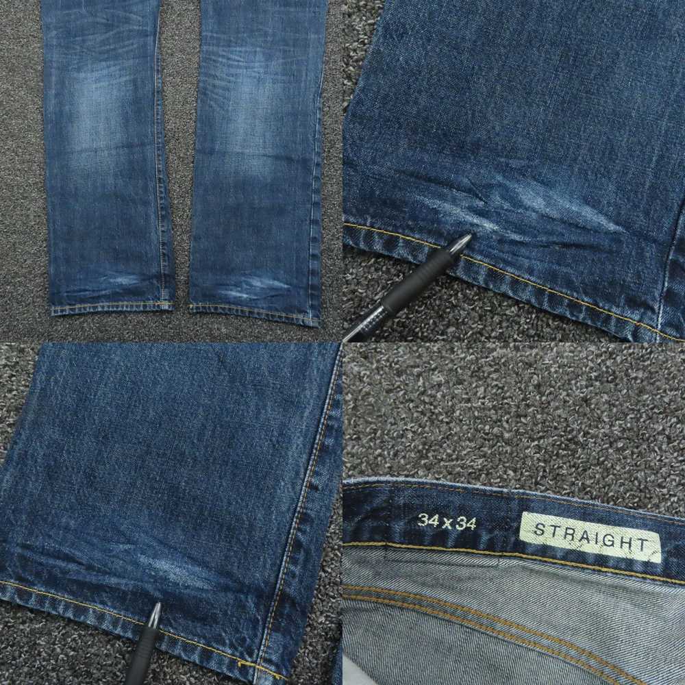 Gap Authentic Blue Denim Casual Mens Straight Cut… - image 8