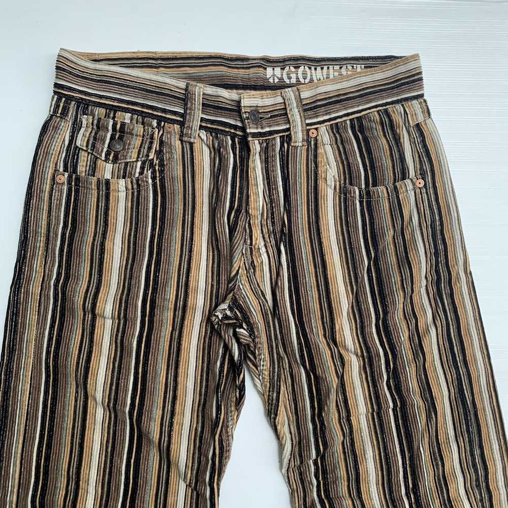 Japanese Brand Gowest japanese brand stripe multi… - image 4