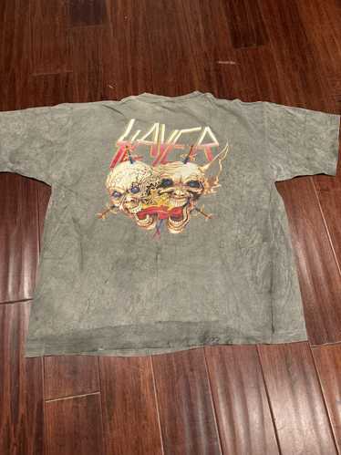 SLAYER T-SHIRT SUMMER CAMPAIGN 1991 激渋ボロ Vintage 90s Slayer Brockum Tour T-shirt 1992 Concert Rare XL