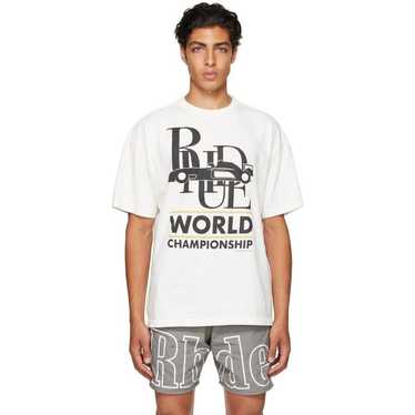 Rhude Rhude World Champion T-Shirt L Mens Off-Whi… - image 1