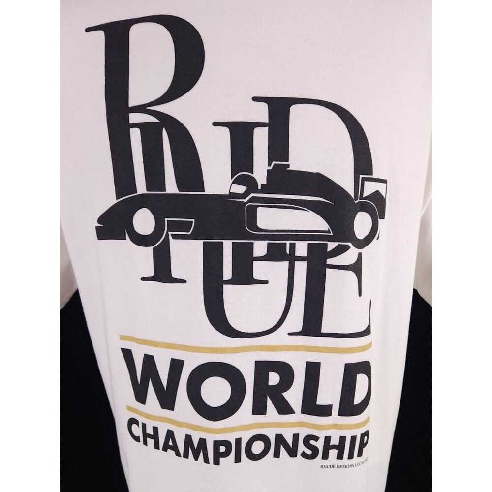 Rhude Rhude World Champion T-Shirt L Mens Off-Whi… - image 4