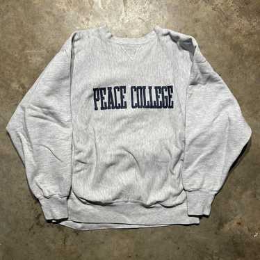 Made In Usa × Vintage Vintage 90s Peace College G… - image 1