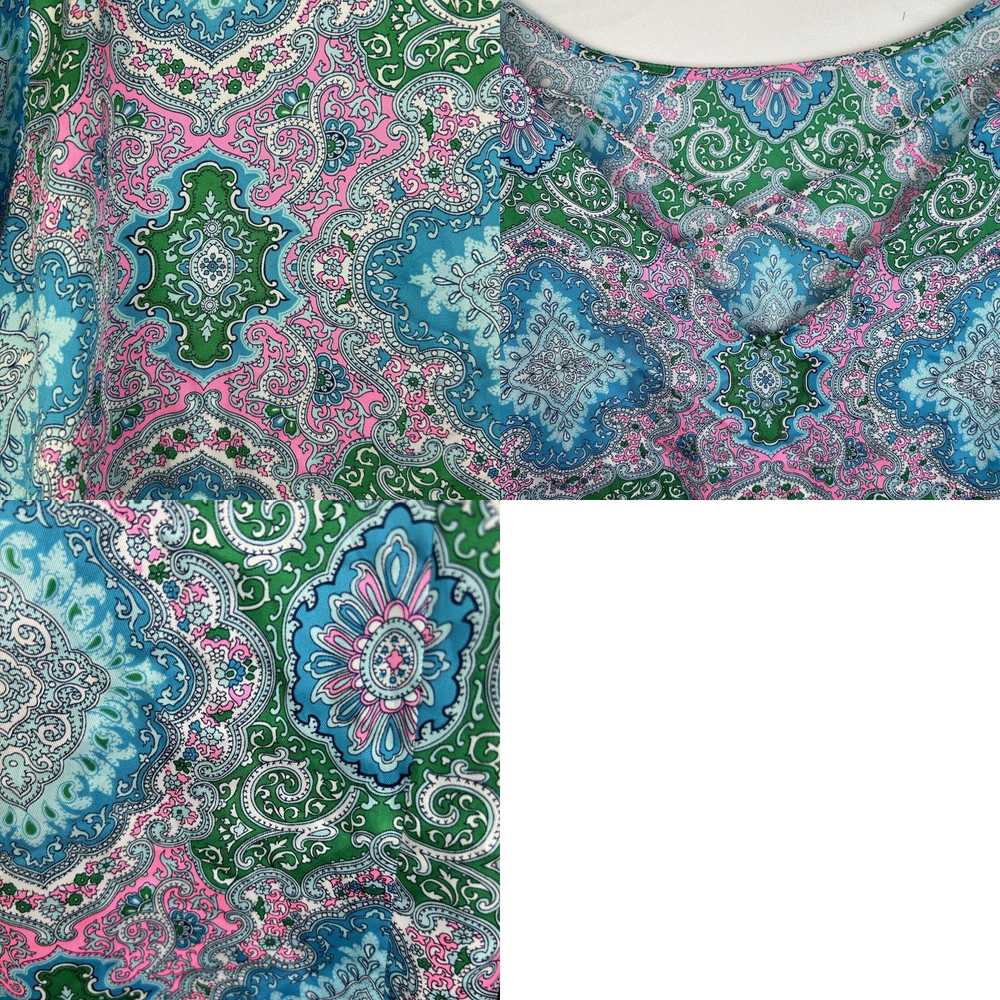 Talbots Paisley Print Flutter Sleeve Blouse with … - image 8