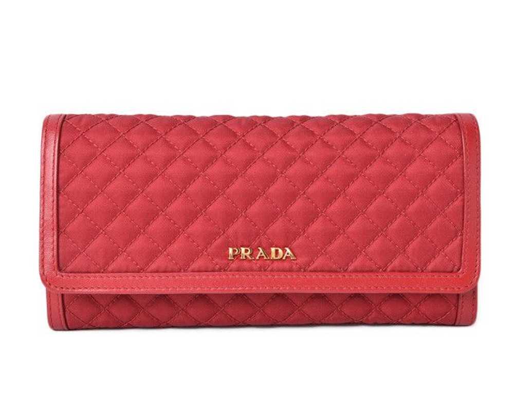 Prada Prada Prada Nylon Quilted Long Wallet 1M113… - image 1