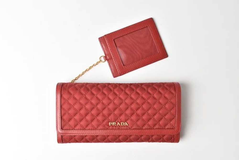 Prada Prada Prada Nylon Quilted Long Wallet 1M113… - image 4