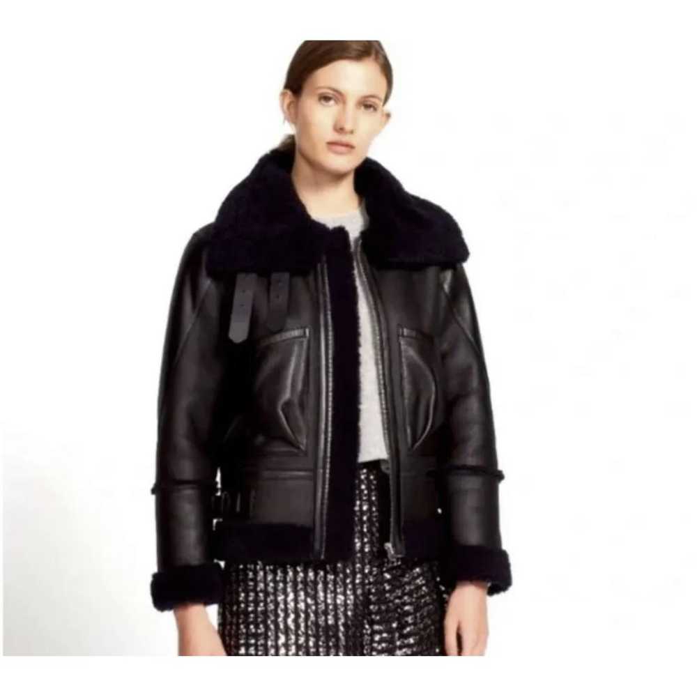 Sandro Leather biker jacket - image 8