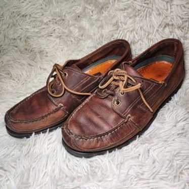 vintage TIMBERLAND 3EYE CLASSIC LUG モカシン Vintage 90s Timberland 3 Eye Classic Lug Moc Toe Boat Shoes