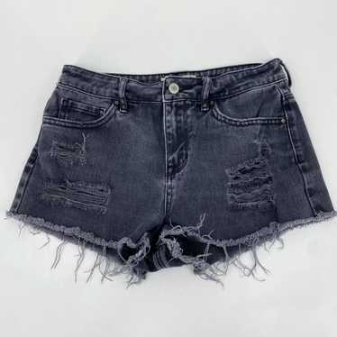 Pacsun Pacsun Denim Shorts Women's 25 Black High … - image 1