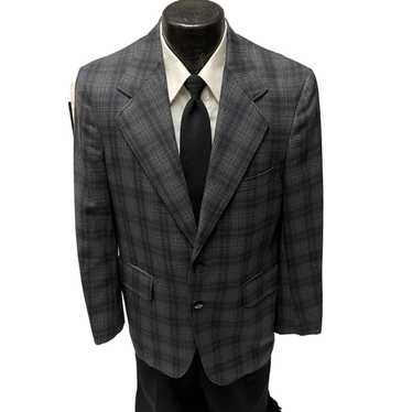 Other Vtg Hamilton House Gray Plaid Sport Coat MO… - image 1