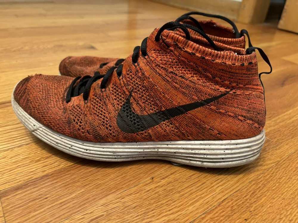 Nike Nike Flyknit Lunar Chukka Bright Crimson - image 1