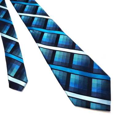 Arrow Arrow Blue Silk Tie Woven Striped - image 1