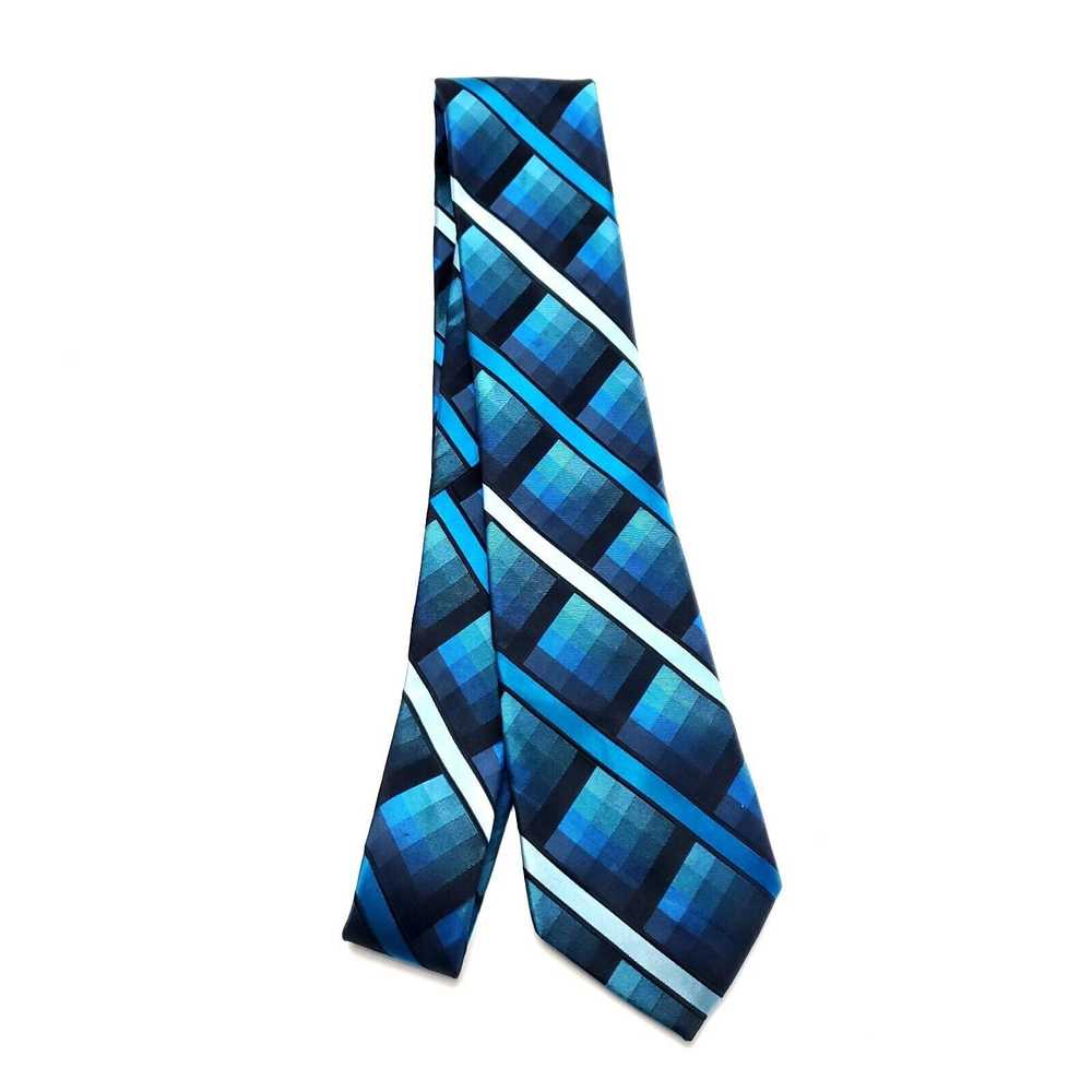 Arrow Arrow Blue Silk Tie Woven Striped - image 6