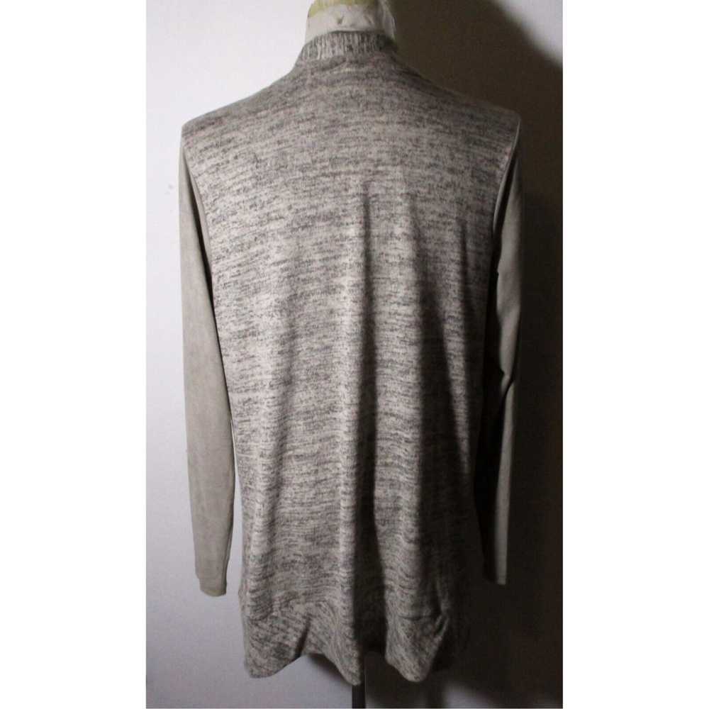 Vintage Gray Taupe Full Zip Asymmetrical Cover To… - image 5