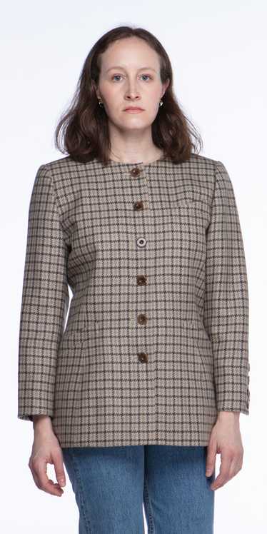 Escada houndstooth gingham jacket