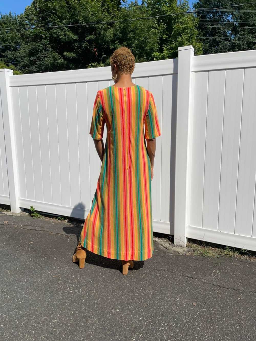 70s Dutches Individually Yours Striped Dress (Med… - image 3