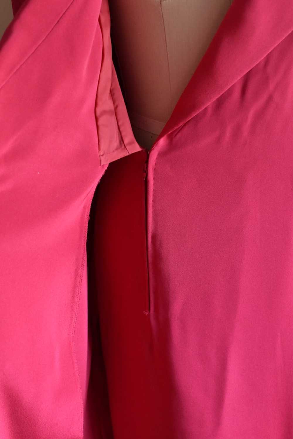 1980's | Hanae Mori | Shocking Pink Dress - image 6