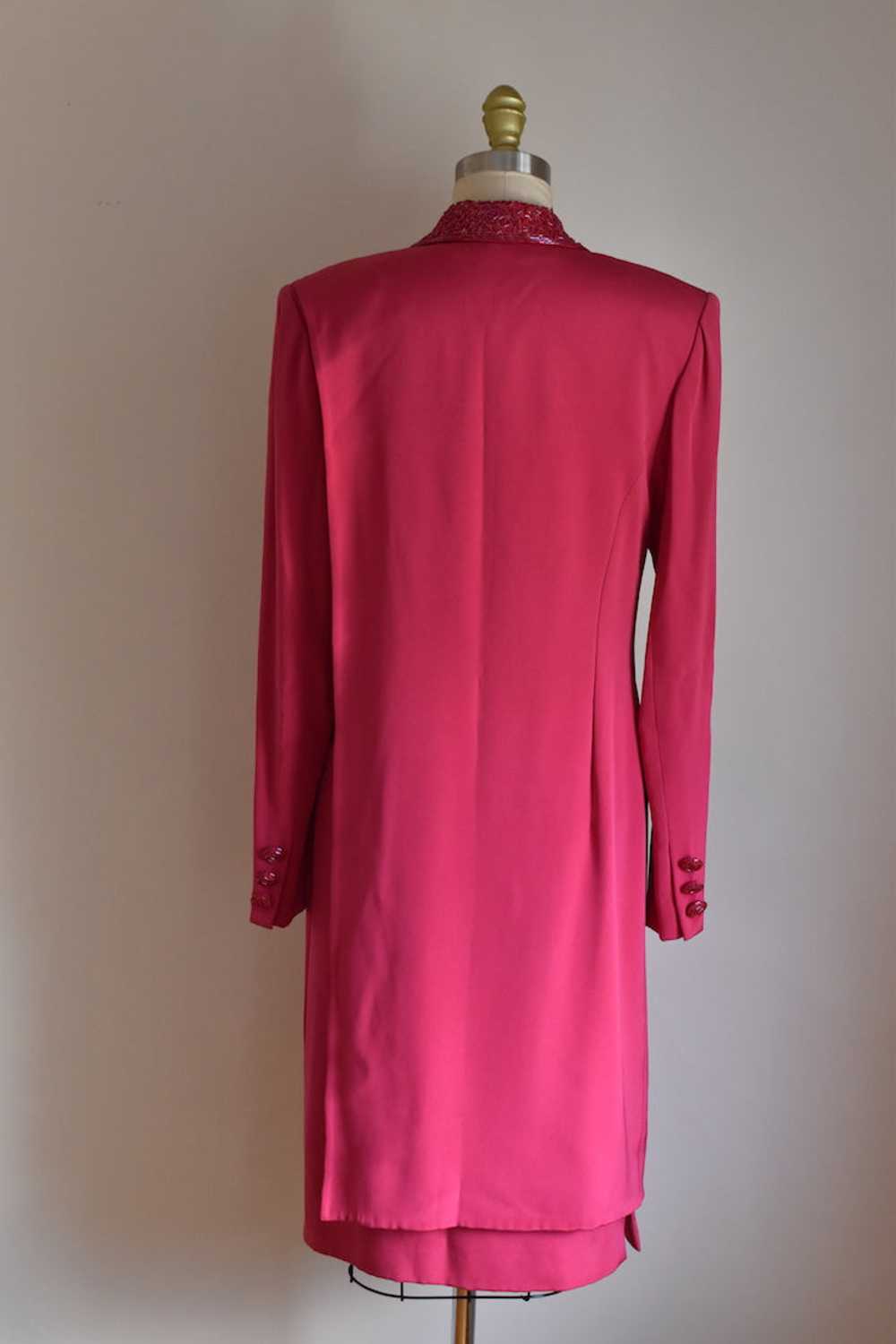 1980's | Hanae Mori | Shocking Pink Dress - image 7