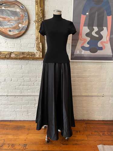 1990's | Tadashi | Long Black Dress