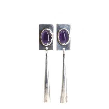 Amethyst Drop Earrings - image 1