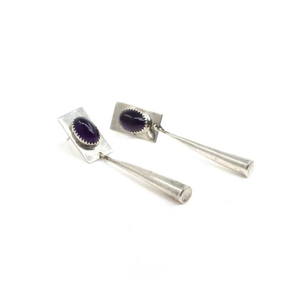 Amethyst Drop Earrings - image 2