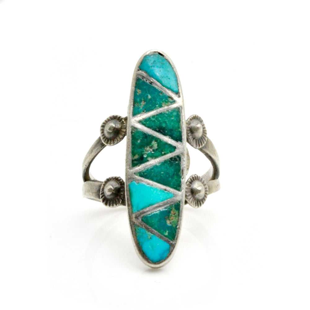 Mosaic Navette Ring - Sz 6 - image 1