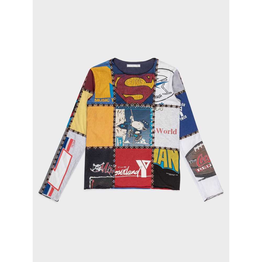 AW02 Patchwork Long Sleeve T-Shirt - image 1