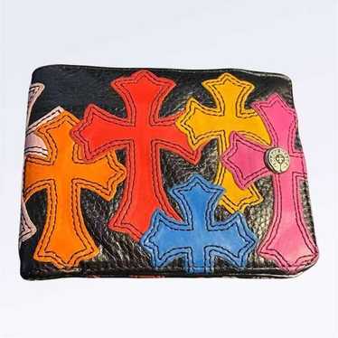 Chrome Hearts Multicolor Cross Patch Bifold Wallet - image 1