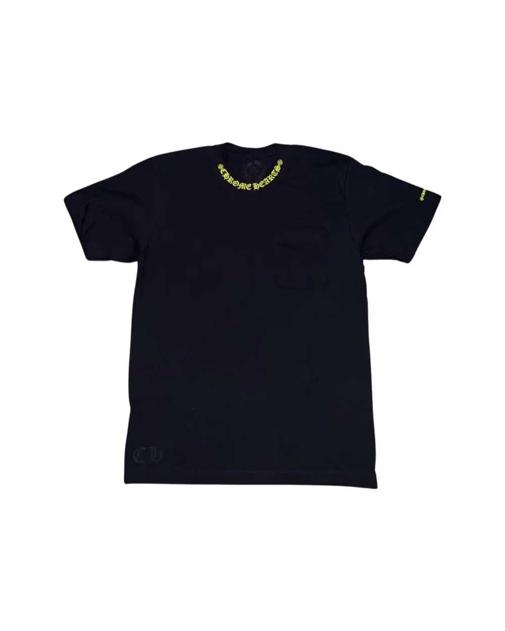 Chrome Hearts Acid Green Yellow Neon Neck Logo Bl… - image 3