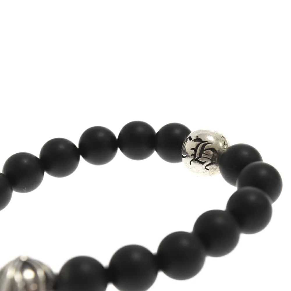 Chrome Hearts Black Bead Bracelet - image 6