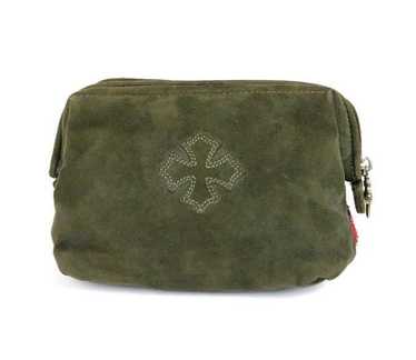 Chrome Hearts Two-Tone Leather Cosmetic Pouch + Da