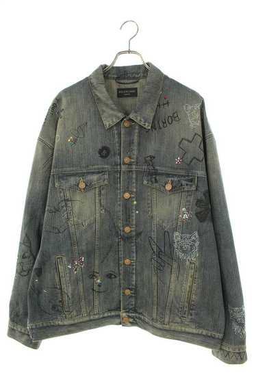 Balenciaga Distressed Denim Trucker