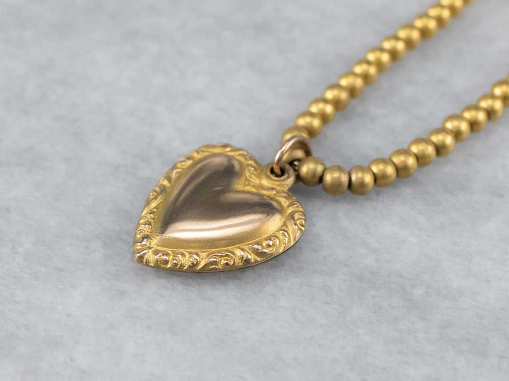 Vintage Gold Sweetheart Necklace - image 2