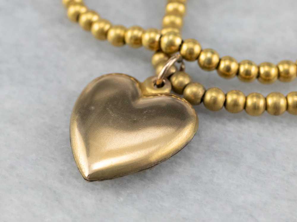 Vintage Gold Sweetheart Necklace - image 7