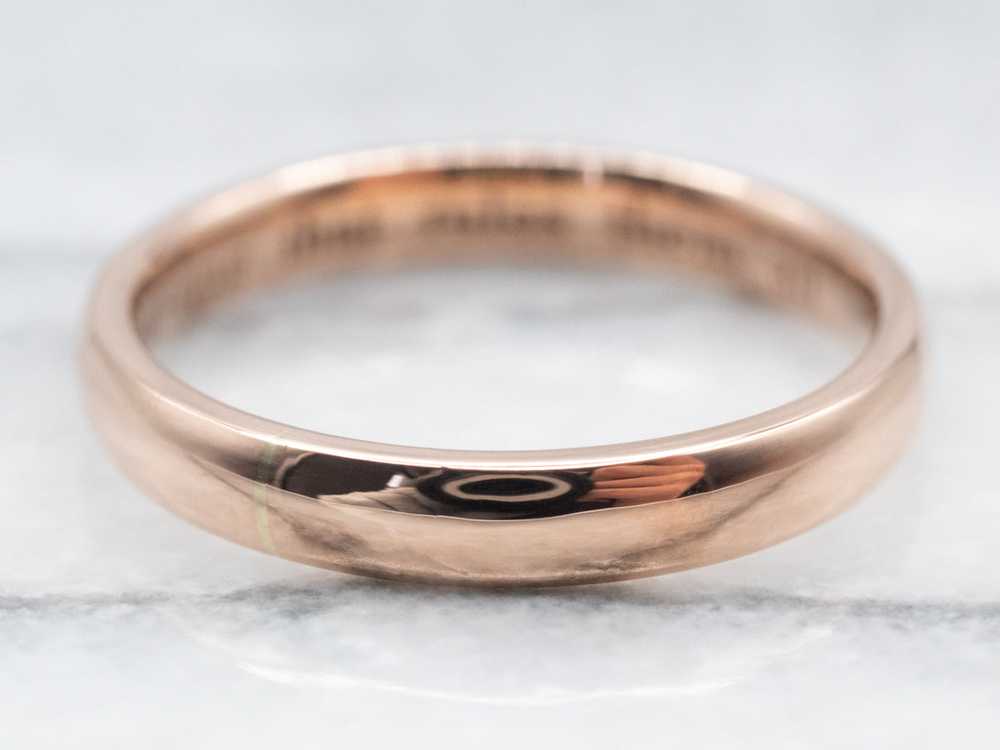 One Ring to Rule Them All Rose Gold Band - image 1