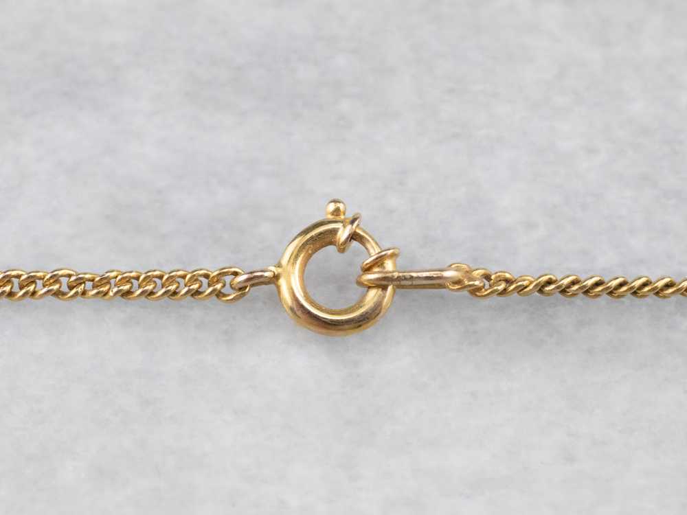 18K Yellow Gold Curb Chain - image 4