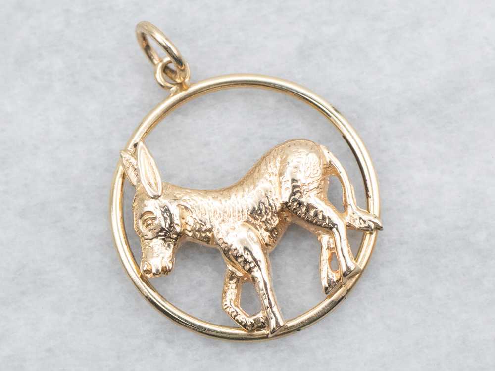 Gold Mule Pendant - image 1