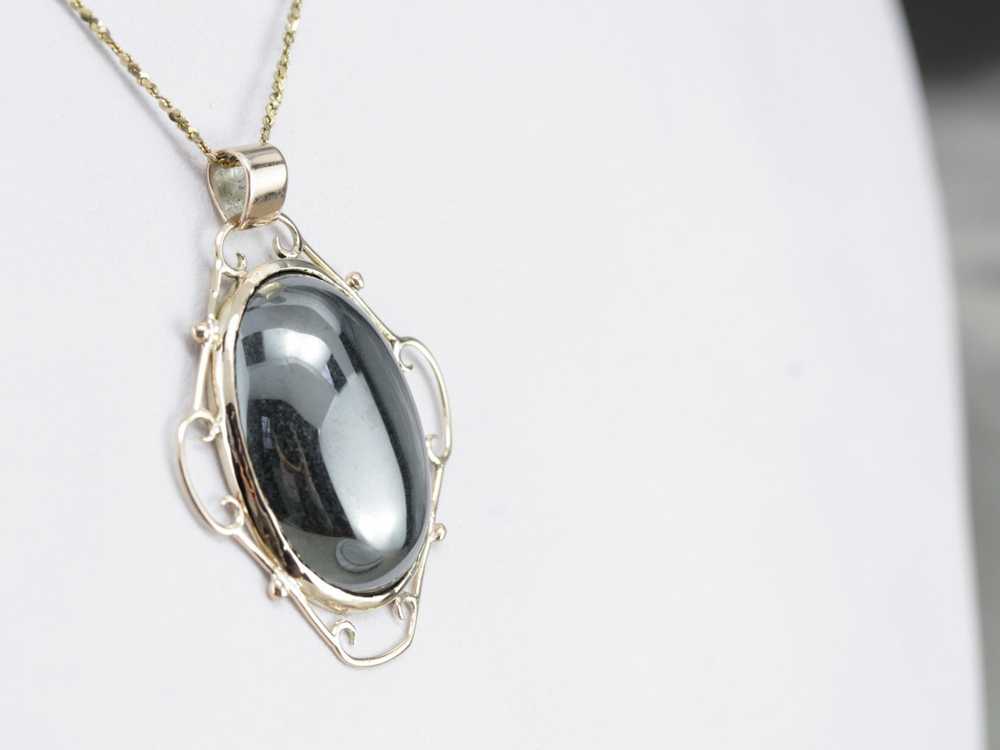 Vintage Hematite Pendant - image 4